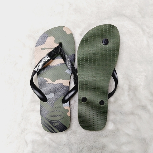 New Bundle of 3 Havaianas /Abound Blue/Camo/Amercan Thong Slip On Sandal S73 - Picture 4 of 11